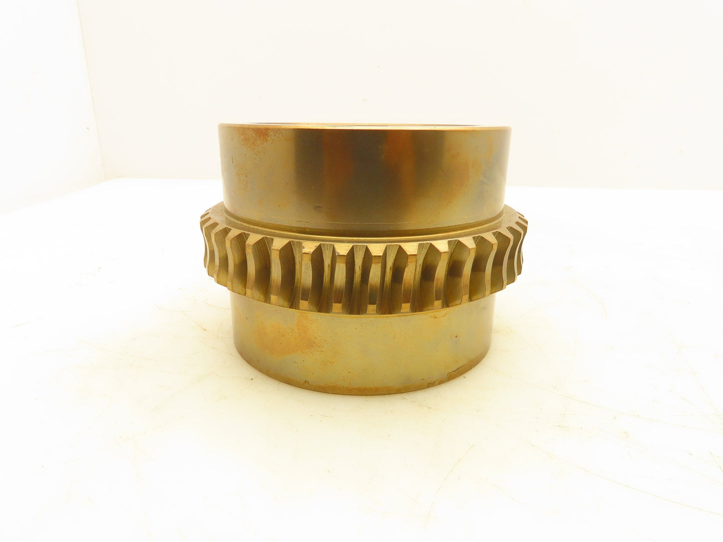 S340-300 Worm Gear Cone Drive Set S22 Brass Worm Wheel 3-7/16" Bore Gearbox Part