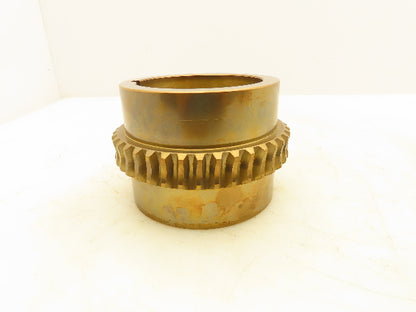 S340-300 Worm Gear Cone Drive Set S22 Brass Worm Wheel 3-7/16" Bore Gearbox Part