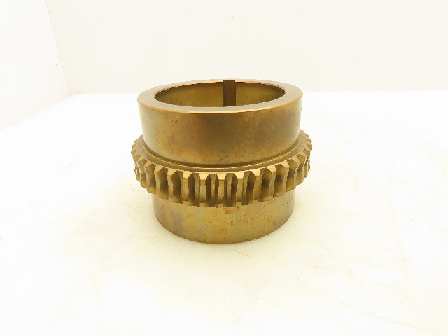 S340-300 Worm Gear Cone Drive Set S22 Brass Worm Wheel 3-7/16" Bore Gearbox Part