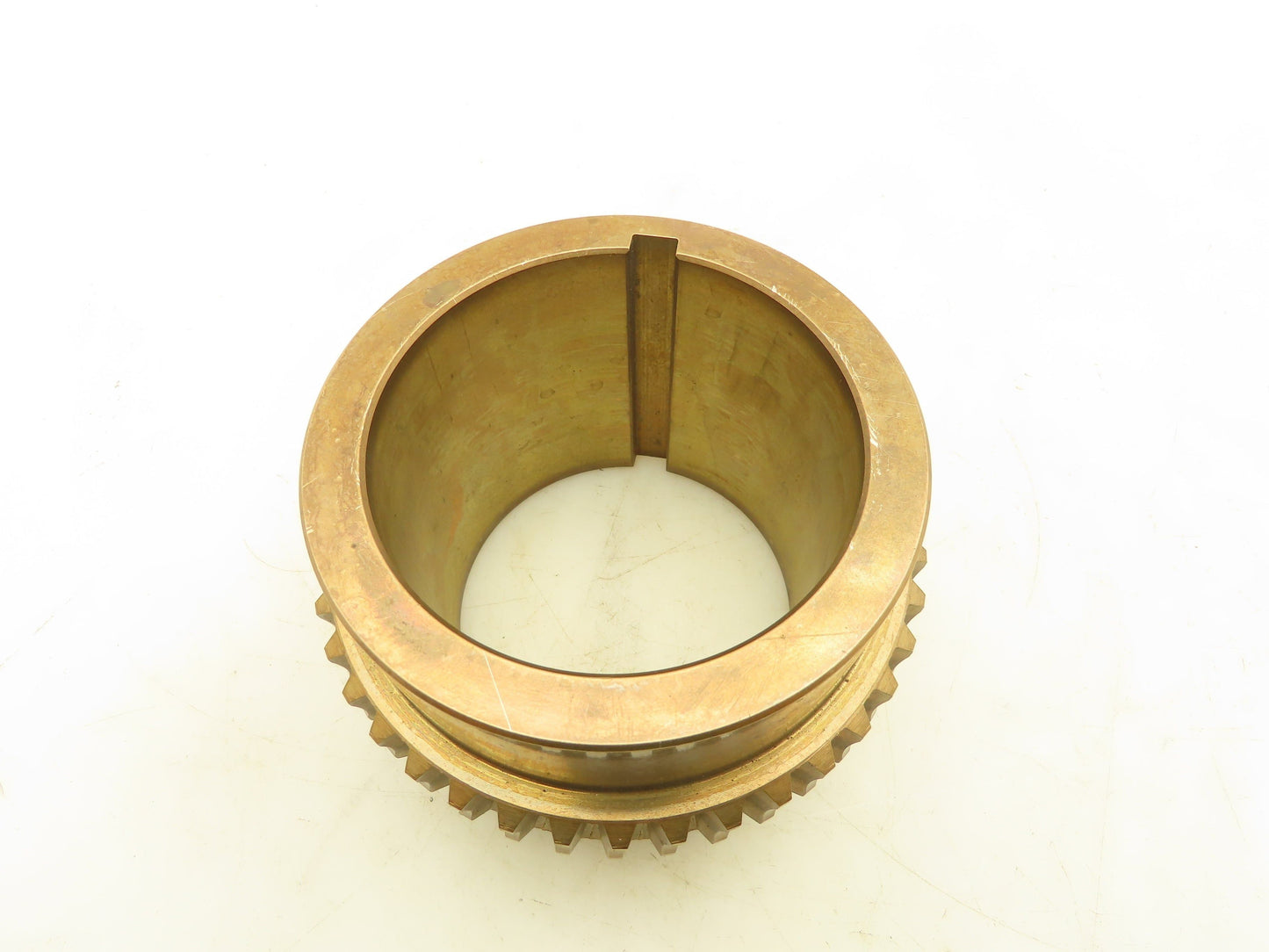 S340-300 Worm Gear Cone Drive Set S22 Brass Worm Wheel 3-7/16" Bore Gearbox Part