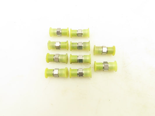 Parker Hydraulic 3/8"-6 JIC x 1/4" NPT 37° Flare Connector Fitting 316 Lot of 10