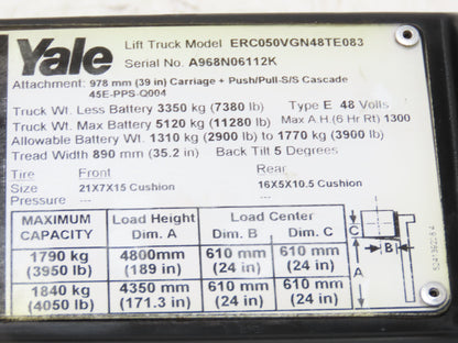 Yale VAL1410-3104-218 Forklift Hydraulic Control Valve Unit