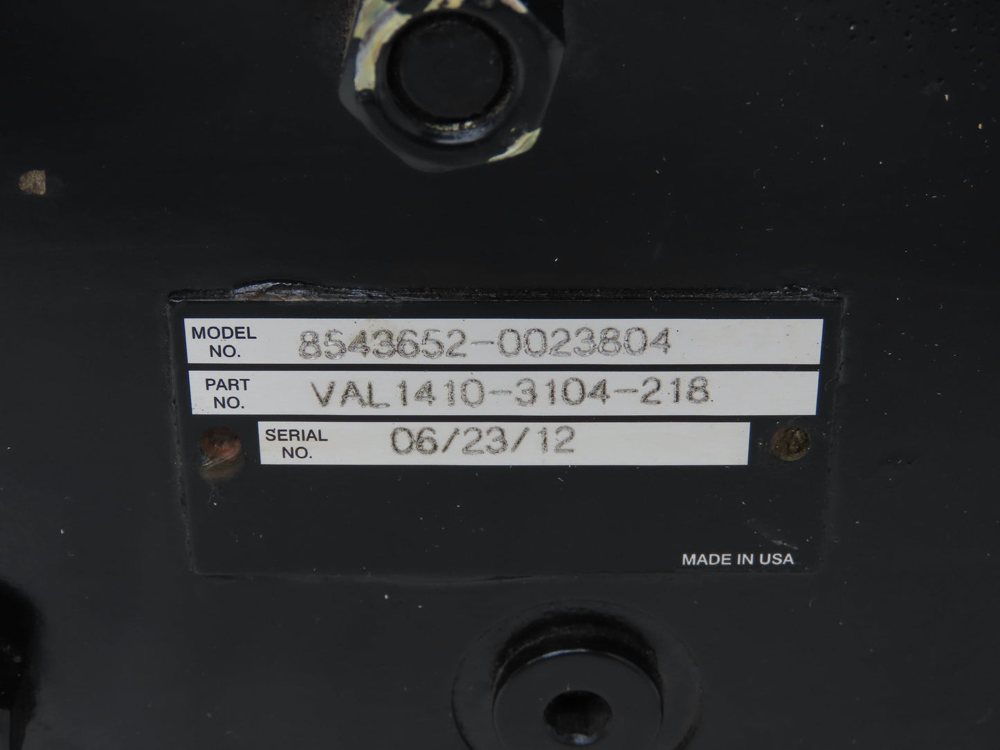 Yale VAL1410-3104-218 Forklift Hydraulic Control Valve Unit