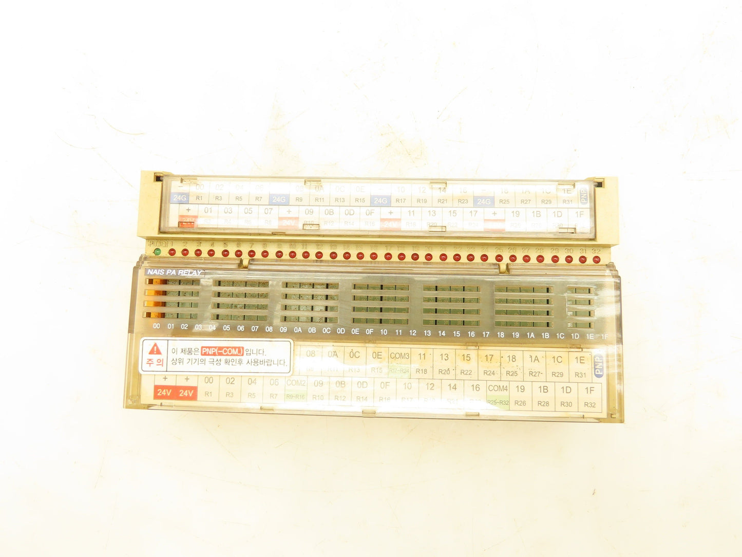 Samwon R32T-PS5A-40P 32 Channel I/O Relay Terminal Unit 24VDC 7.5mA 250VAC 5A