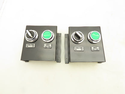 Idec 2 Button Base On/Off Switch Push Start Assembly HW F10 600V Lot of 2