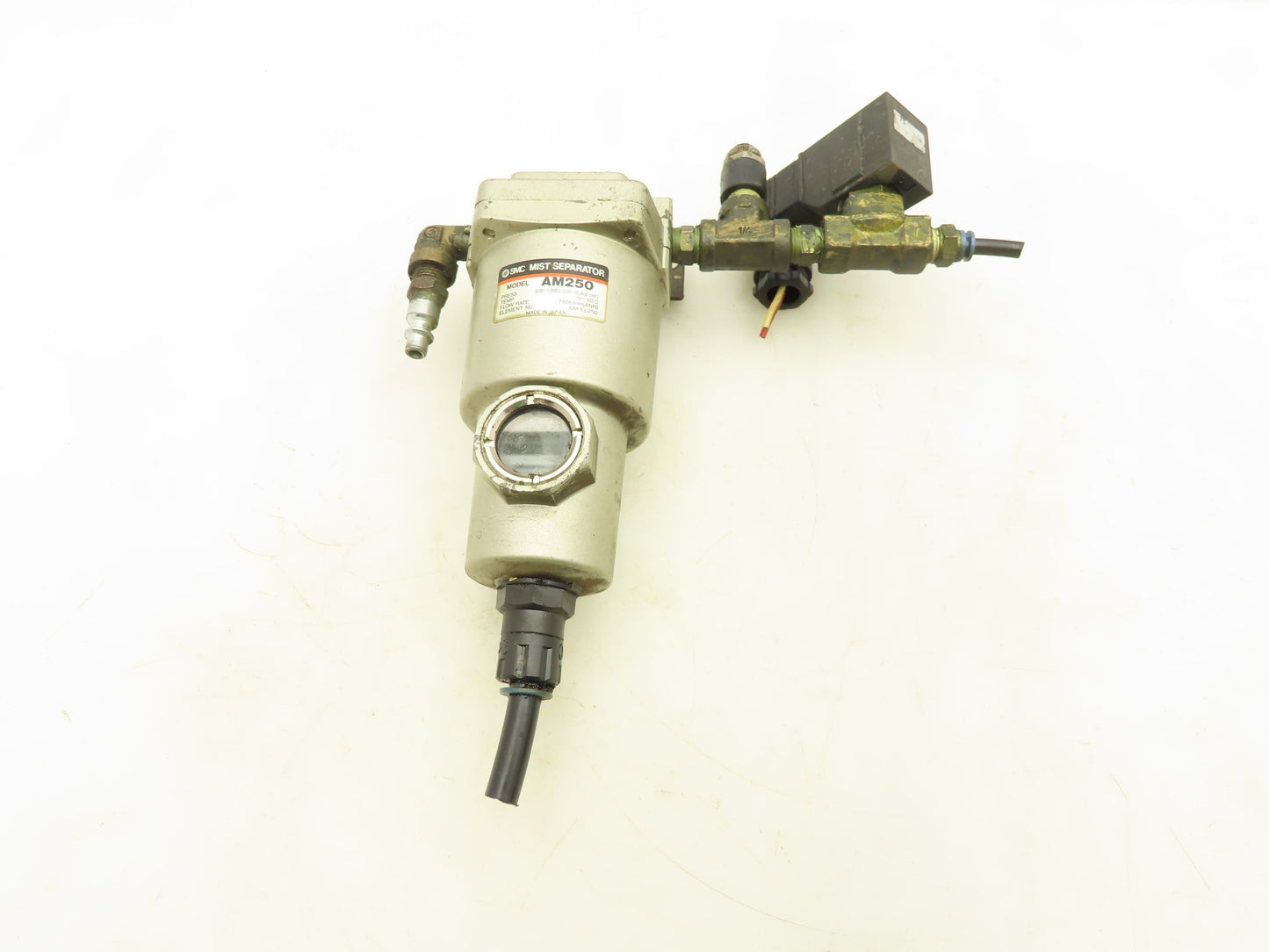 SMC AM250 Pneumatic Oil Mist Separator 1/4"NPT Solenoid Valve Lot of 3