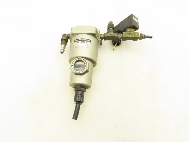 SMC AM250 Pneumatic Oil Mist Separator 1/4"NPT Solenoid Valve Lot of 3
