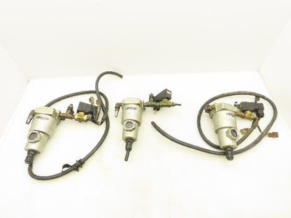 SMC AM250 Pneumatic Oil Mist Separator 1/4"NPT Solenoid Valve Lot of 3