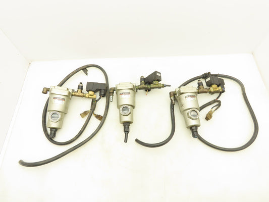 SMC AM250 Pneumatic Oil Mist Separator 1/4"NPT Solenoid Valve Lot of 3
