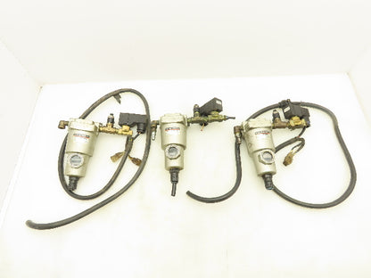 SMC AM250 Pneumatic Oil Mist Separator 1/4"NPT Solenoid Valve Lot of 3