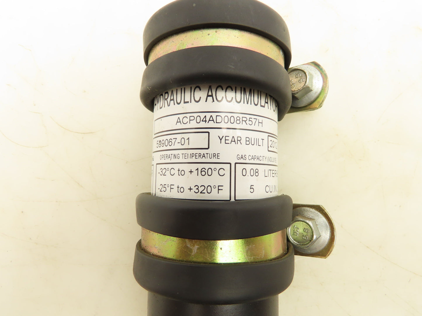 Parker ACP04AD008R57H Forklift Hydraulic Accumulator 3770 PSI