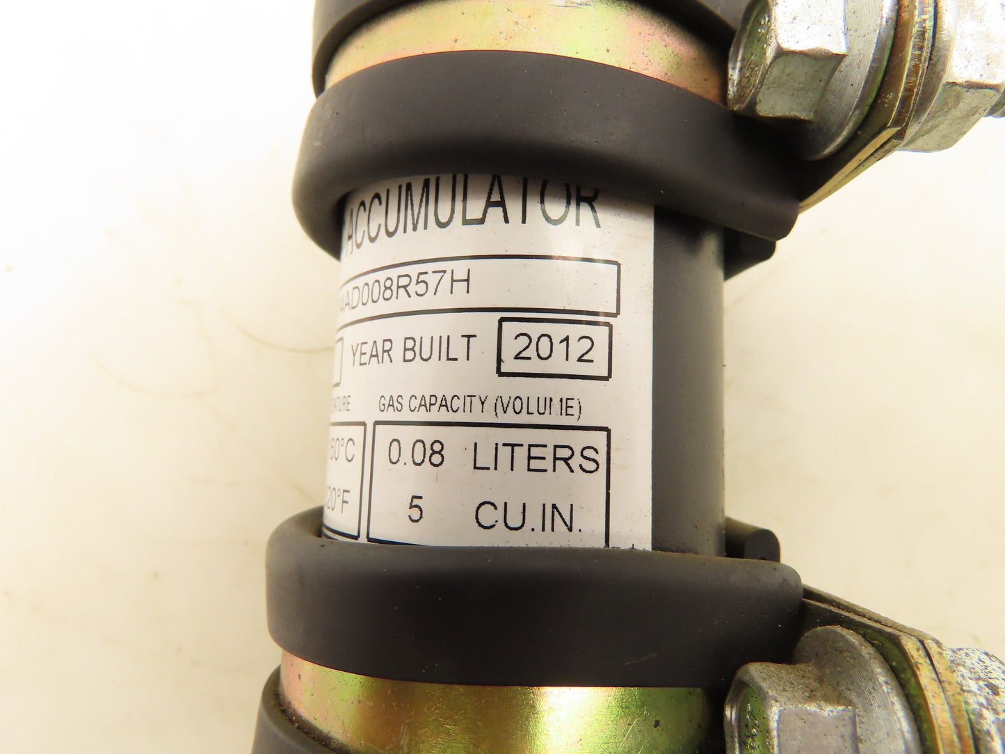 Parker ACP04AD008R57H Forklift Hydraulic Accumulator 3770 PSI