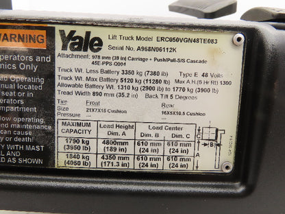 Yale ERC050VGN48TE083 Electric Forklift Brake Pedal Bracket Assembly