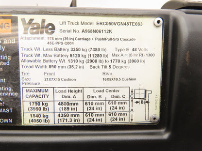 Yale ERC050VGN48TE083 Electric Forklift Light Wire Harness