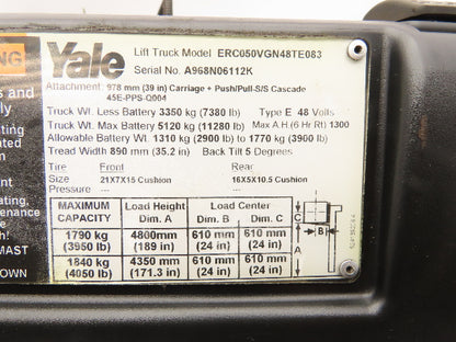 Yale ERC050VGN48TE083 Electric Forklift Light Wire Harness