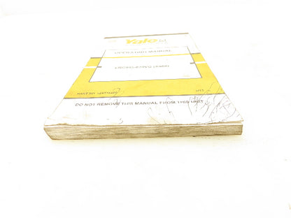 Yale ERC045-070VG Electric Forklift ERC050VGN48TE083 Operating Manual