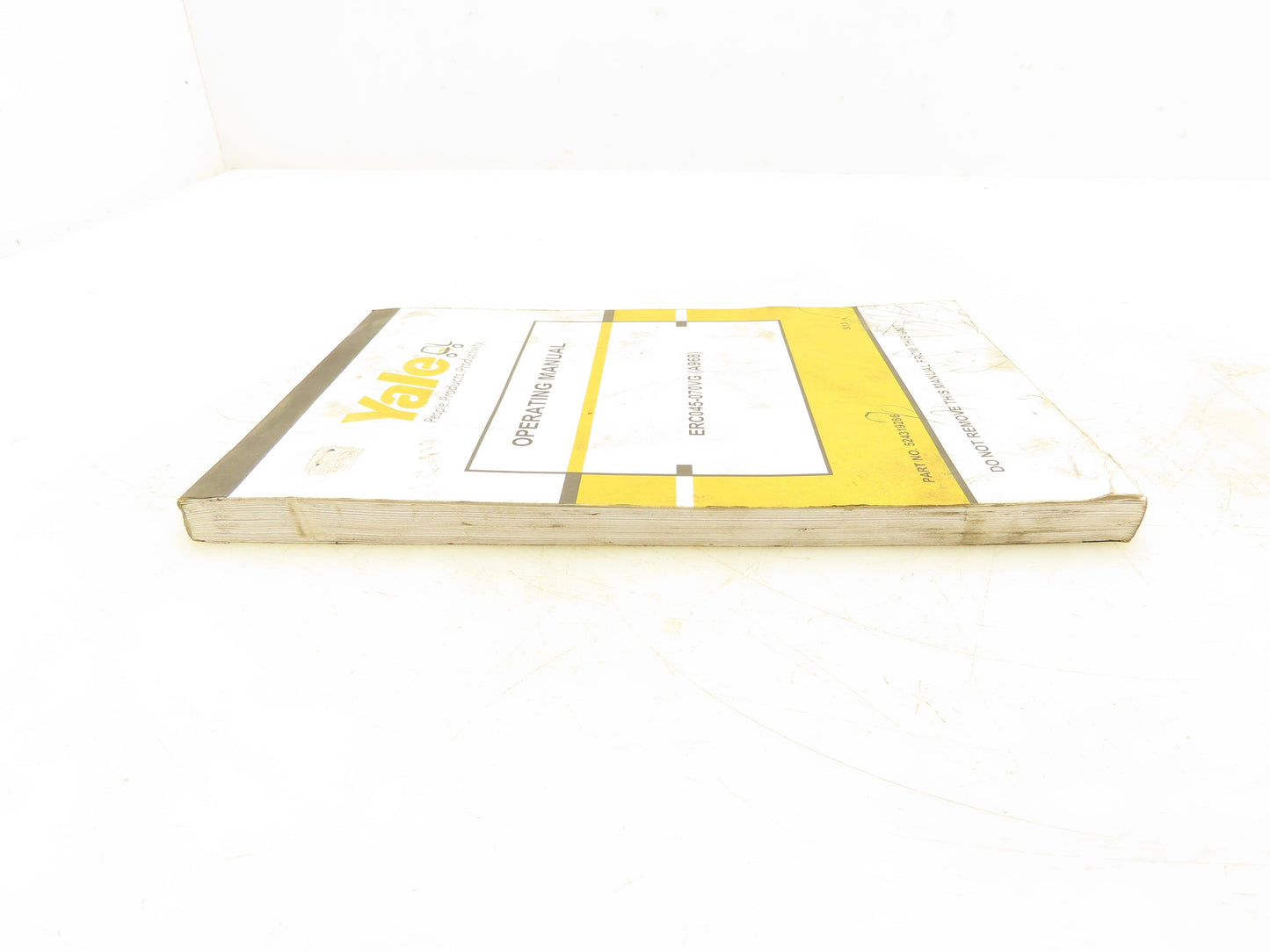 Yale ERC045-070VG Electric Forklift ERC050VGN48TE083 Operating Manual