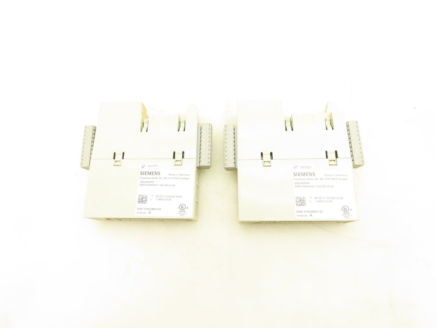 Siemens 6FC5111-0CA02-0AA2 Sinumerik DMP Kompakt Module 16A 24V Lot Of 2