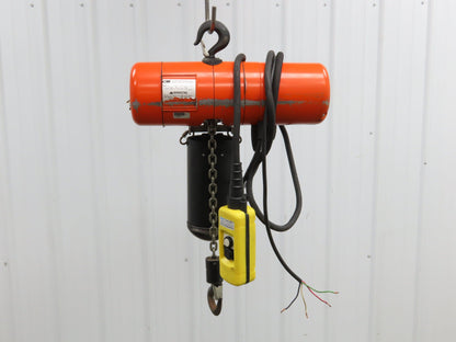 CM Lodestar A2 Electric Chain Hoist 1/8 Ton 10/32 FPM 2 Speed 14' Lift 460 Volt