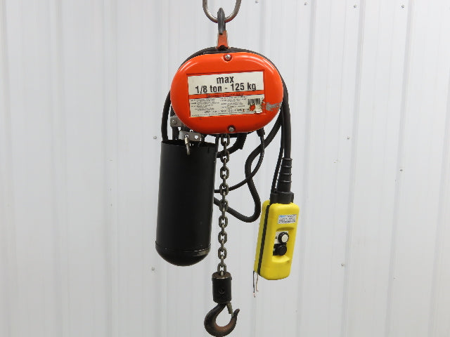 CM Lodestar A2 Electric Chain Hoist 1/8 Ton 10/32 FPM 2 Speed 14' Lift 460 Volt