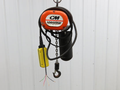 CM Lodestar A2 Electric Chain Hoist 1/8 Ton 10/32 FPM 2 Speed 14' Lift 460 Volt