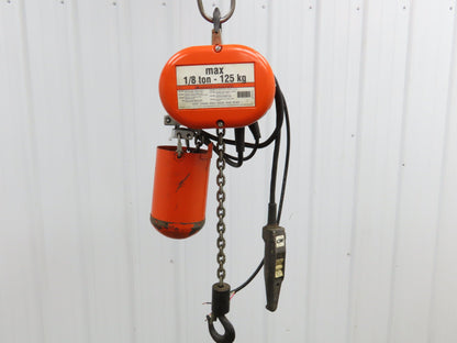 CM Lodestar A Electric Chain Hoist 1/8 Ton 250 LB 32 FPM 9' Lift 230/460 Volt