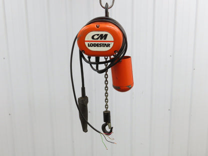 CM Lodestar A Electric Chain Hoist 1/8 Ton 250 LB 32 FPM 9' Lift 230/460 Volt
