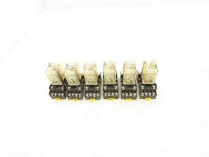 Weidmuller DRM570024LD Relay With Base 5A 24VDC 4 Contacts 14 Pin Lot Of 6