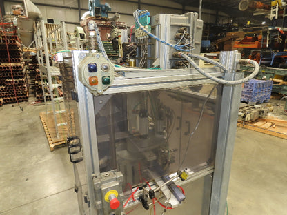 Electro-Pneumatic Bottle Filling Valve Stem Inserter Rotary 12-Head Turret