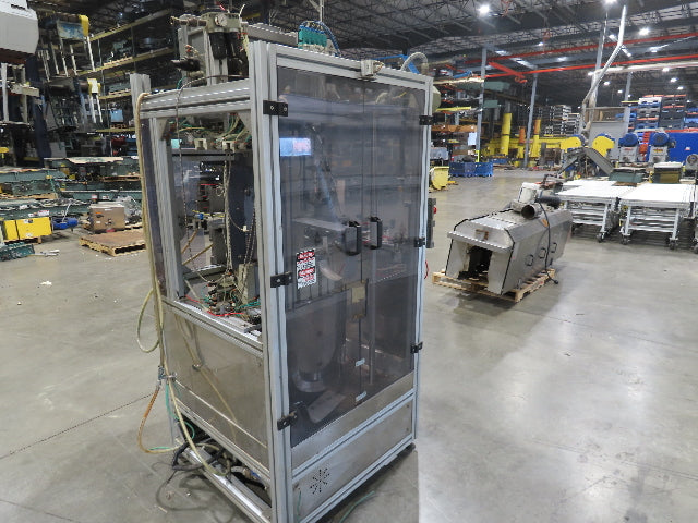 Electro-Pneumatic Bottle Filling Valve Stem Inserter Rotary 12-Head Turret