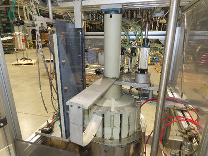Electro-Pneumatic Bottle Filling Valve Stem Inserter Rotary 12-Head Turret