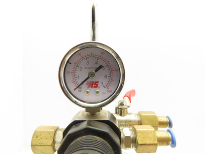 Yearsway Pneumatic High Pressure Feed Canister 100 PSI Guage