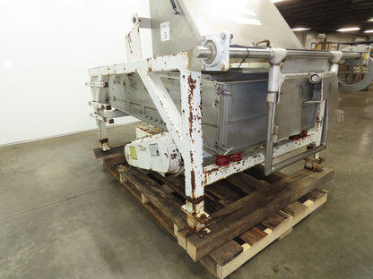 Smico 36"x 6' Stainless Vibratory Shaker Conveyor Trough Feeder 460V Dual Drive