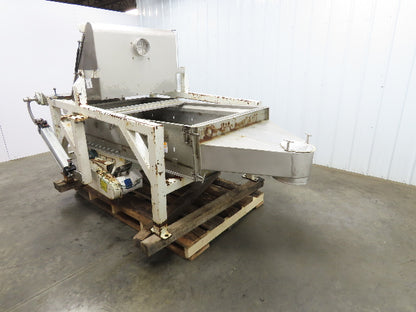 Smico 36"x 6' Stainless Vibratory Shaker Conveyor Trough Feeder 460V Dual Drive