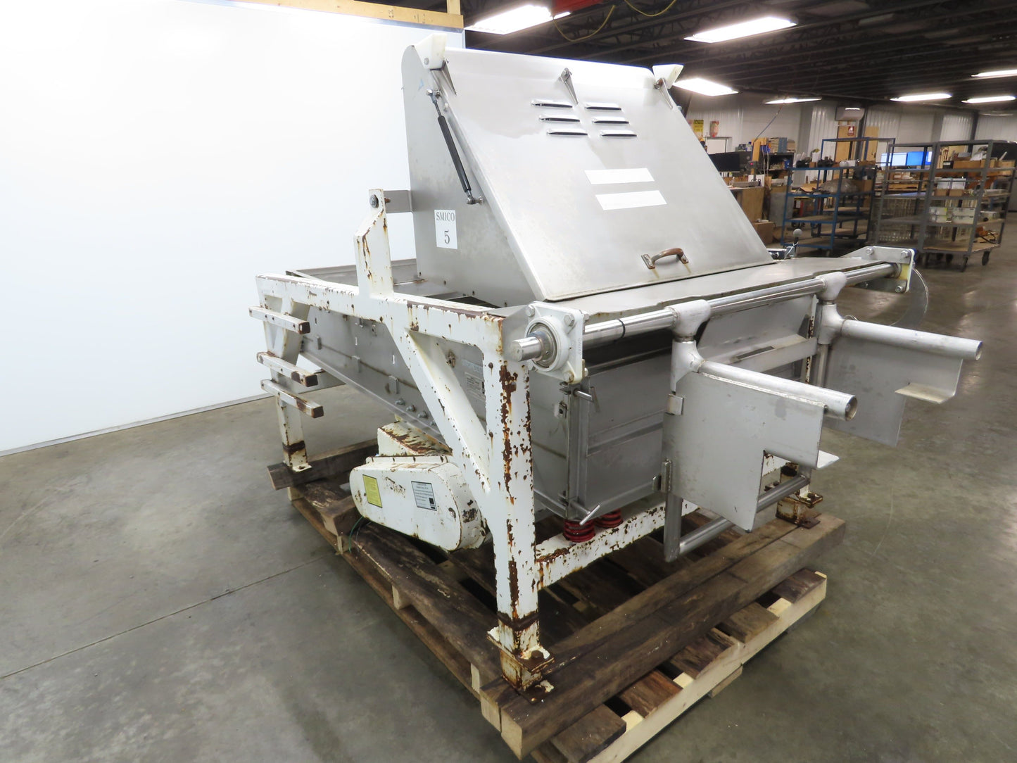 Smico 36"x 6' Stainless Vibratory Shaker Conveyor Trough Feeder 460V Dual Drive