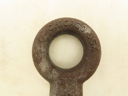 Chicago Hardware Forged Shoulder Eye Bolt 1"-8 Thread x 2.5" Shank  Lot of 2