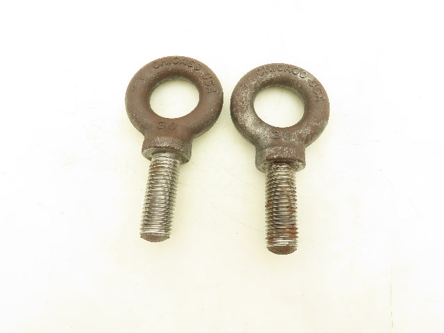 Chicago Hardware Forged Shoulder Eye Bolt 1"-8 Thread x 2.5" Shank  Lot of 2