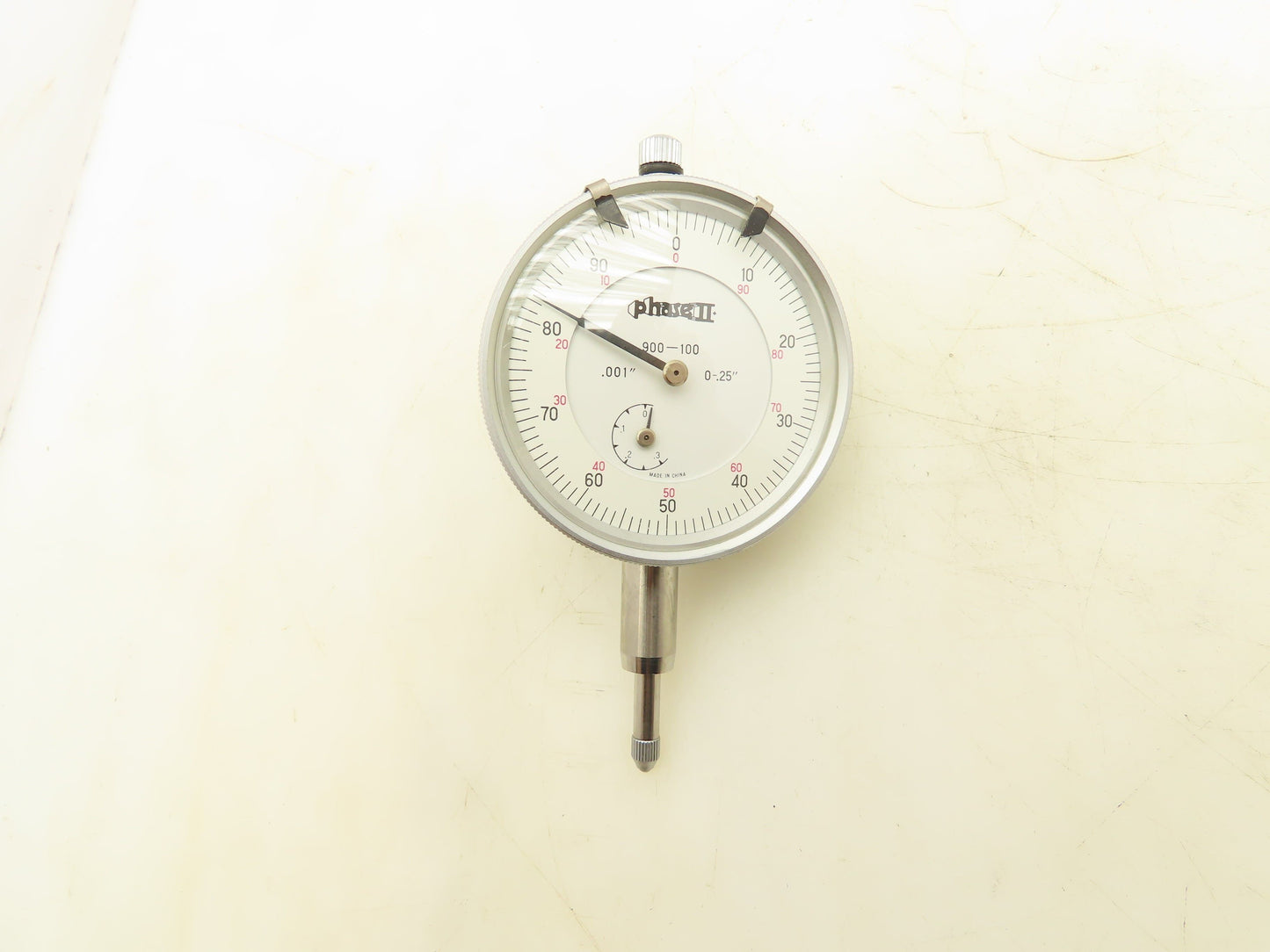 Phase II 900-100 Machine Dial Indicator Range 0-.25" Grad 0.001" Lot of 3