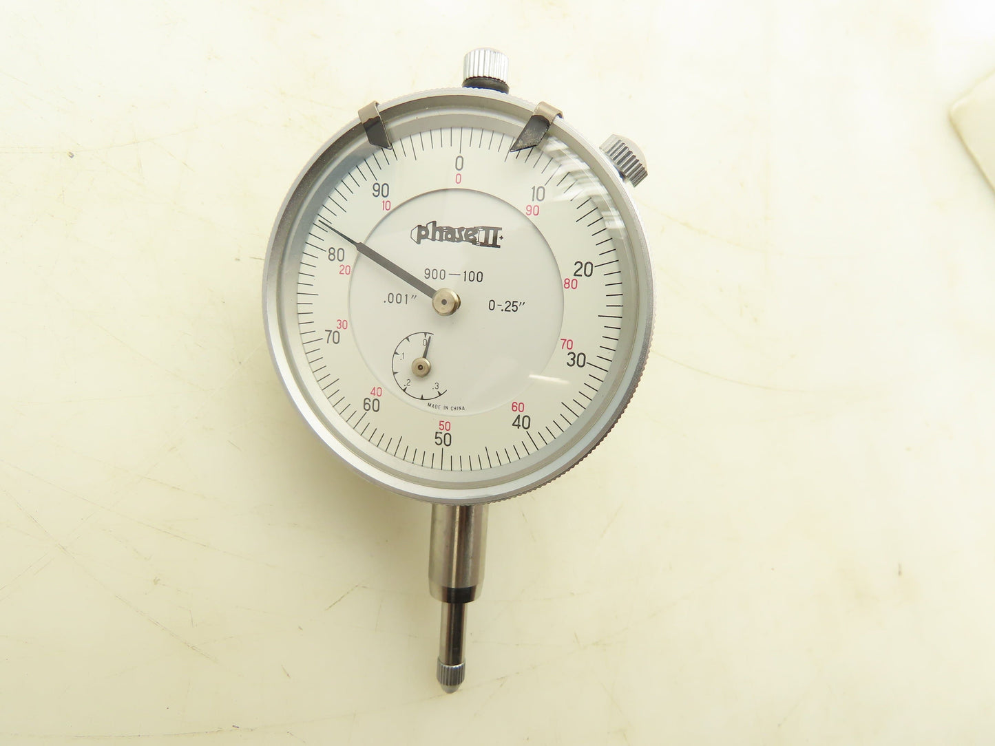 Phase II 900-100 Machine Dial Indicator Range 0-.25" Grad 0.001" Lot of 3