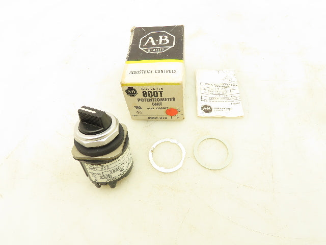 Allen Bradley 800T-U12 Potentiometer 500Ω  OHMS Series P 2 Watt