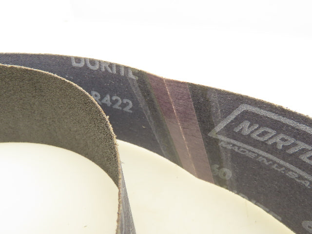 Norton R422 Durite Abrasive Belts 2-1/2"x72" Plyweld 60 Grit Box Of 10