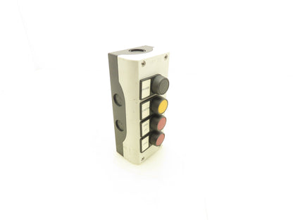 Festo 6817 SV-3-M5  4-Station Pneumatic Pushbutton Manual Valve Control Panel