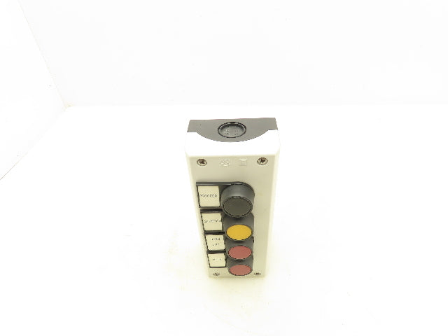 Festo 6817 SV-3-M5  4-Station Pneumatic Pushbutton Manual Valve Control Panel