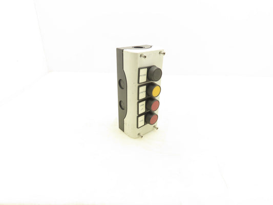 Festo 6817 SV-3-M5  4-Station Pneumatic Pushbutton Manual Valve Control Panel