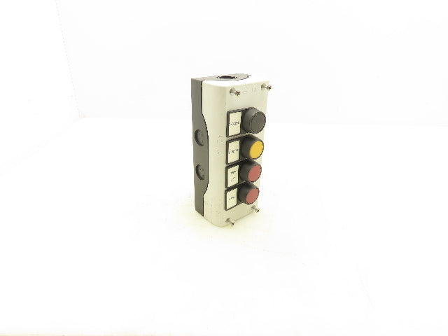 Festo 6817 SV-3-M5  4-Station Pneumatic Pushbutton Manual Valve Control Panel