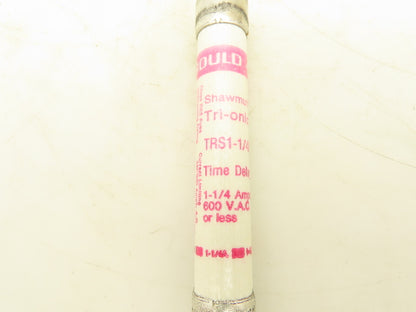 Shawmut TRS1-1/4 R Tri-onic Time Delay Fuse 1.25A 600VAC 600VDC Lot Of 30