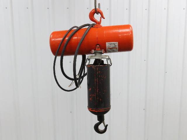 CM Lodestar A Electric Chain Hoist 1/8 Ton 250 LB 32 FPM 9' Lift 7' Control 3PH