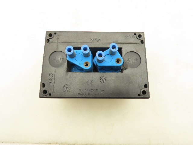 Festo 6817 SV-3-M5  2-Station Pneumatic Pushbutton Manual Valve Control Panel