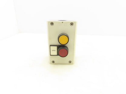 Festo 6817 SV-3-M5  2-Station Pneumatic Pushbutton Manual Valve Control Panel