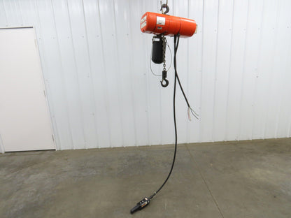 CM Lodestar Electric Chain Hoist 1/8 Ton 32 FPM Variable Speed 9' Lift 460V